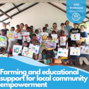 Volunteers with kids