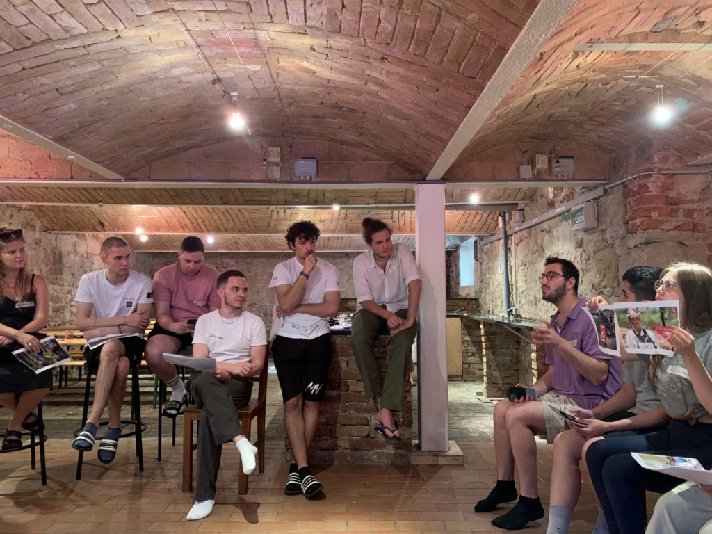 People speaking together