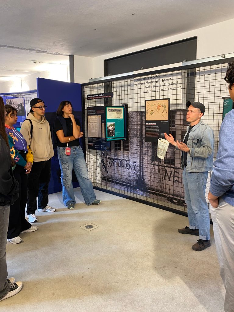 people visiting the “Freedom Liberation” exhibition in Dokumentationszentrum Schöneweide Berlin