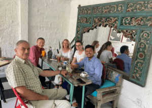 Volunteer members, from the left Marco from Italy, Bel from Australia (AustralianTaiwanese), Sharon from Australia, Tinkara from Slovenia, & Sany from Indonesia.