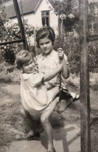 Baby Eleanor with her older sister Leonie