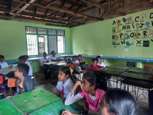 Students of Sri Lanka in a classroom